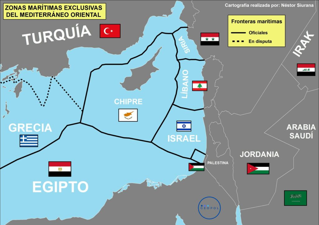 LAS ZONAS MARÍTIMAS DEL MEDITERRÁNEO ORIENTAL Geopol 21