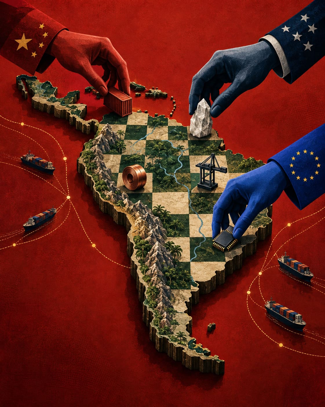 AMÉRICA LATINA EN DISPUTA: EL NUEVO TABLERO ENTRE CHINA, ESTADOS UNIDOS Y LA UNIÓN EUROPEA