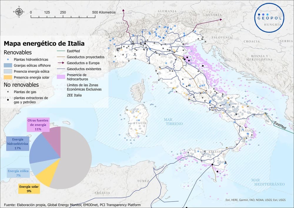 mapa de recursos naturales