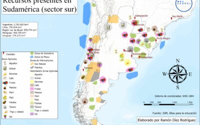 MAPA DE RECURSOS ESTRATÉGICOS DEL CONO SUR AMERICANO