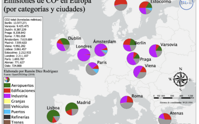 EL MAPA DE LAS EMISIONES DE CO2 EN LAS CAPITALES EUROPEAS