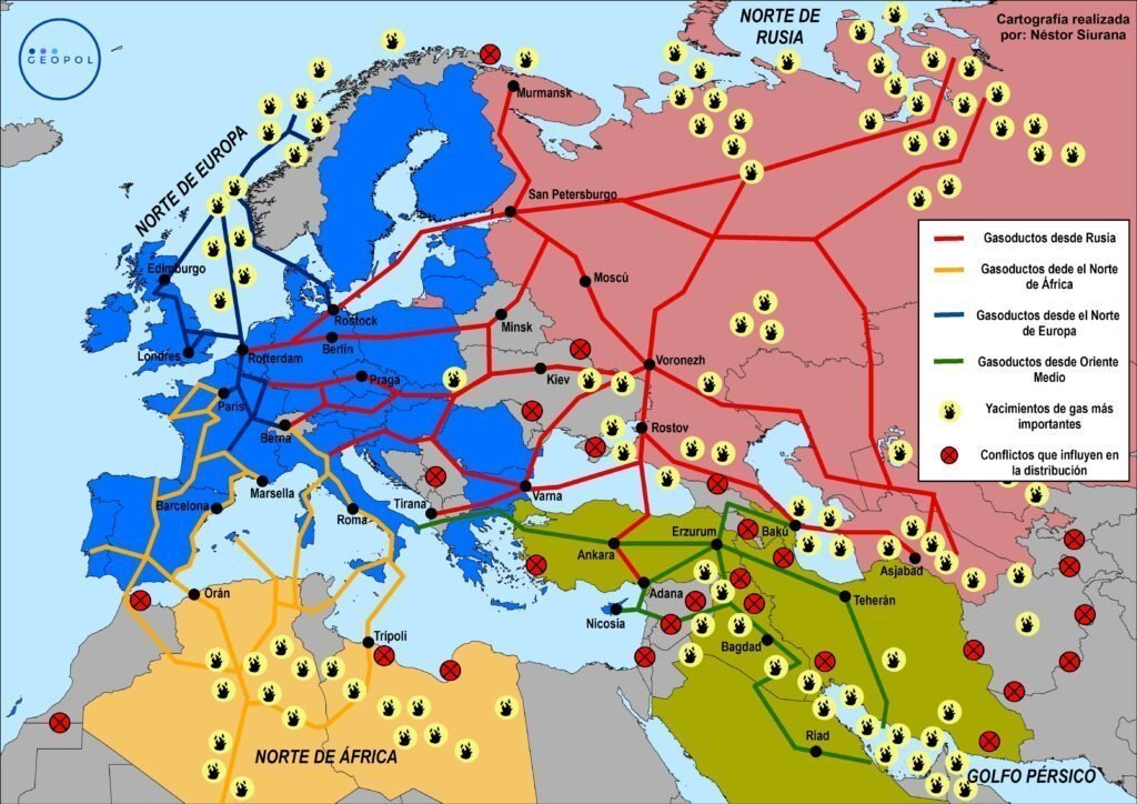 LAS ARTERIAS DE GAS QUE NUTREN EUROPA - Geopol 21